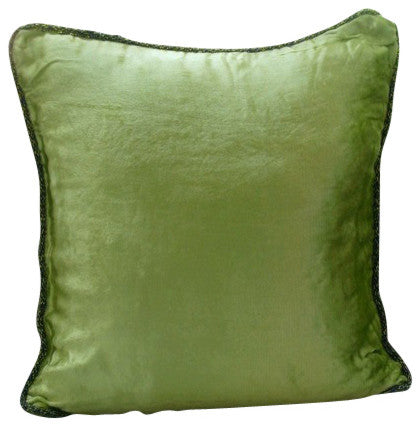 Royal Peacock Green Shimmer - Royal Peacock Green Velvet Throw Pillow Cover