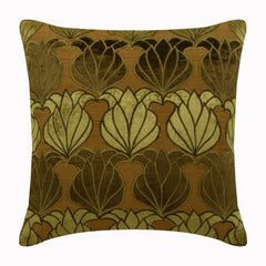 Fuchsia Lotus - Pink Art Silk Throw Pillow Cover