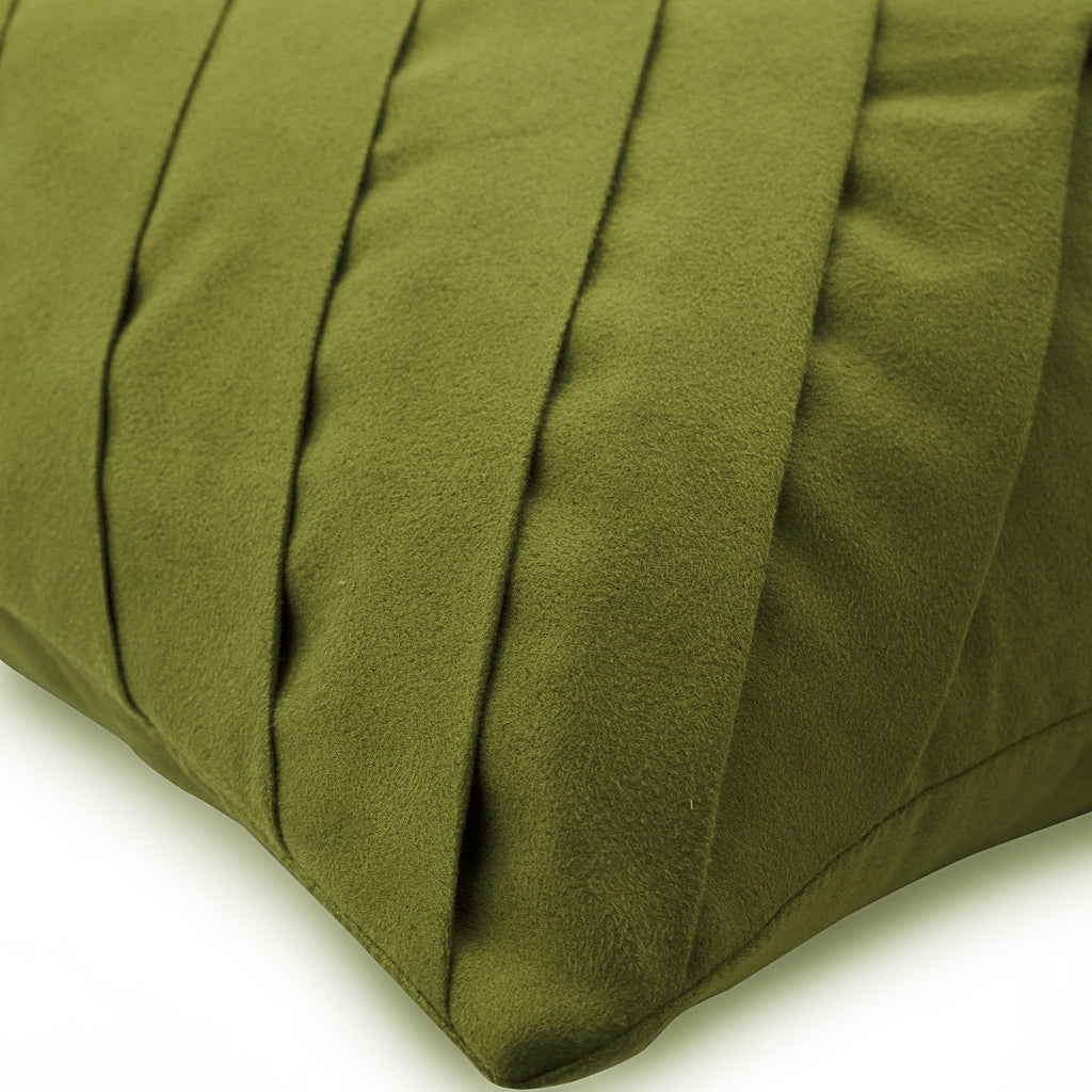 Green No Limits No Lines - Green Suede Decorative Euro Sham