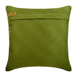 Green No Limits No Lines - Green Suede Throw Pillow Cover
