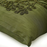 Green Tree Silk Decorative Euro Sham