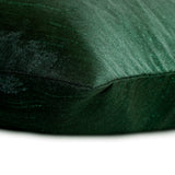 Green Tea - Art Silk Dull Green Decorative Lumbar Pillow Cover