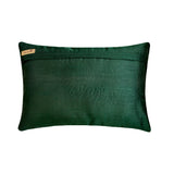 Green Tea - Art Silk Dull Green Decorative Lumbar Pillow Cover