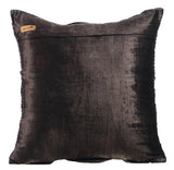 Grey Beauty - Charcoal Gray Velvet Decorative Euro Sham