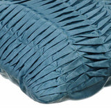 Grey Blue Wind Folds - Gray Blue Faux Suede Decorative Euro Sham