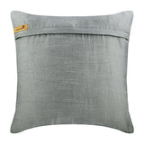 Grey Floral Robe Embroidery Throw Pillow Cover