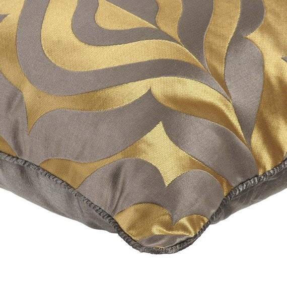 Teal Luxury - Teal Blue Jacquard Weave Throw Pillow Cover