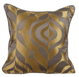 Teal Luxury - Teal Blue Jacquard Weave Throw Pillow Cover