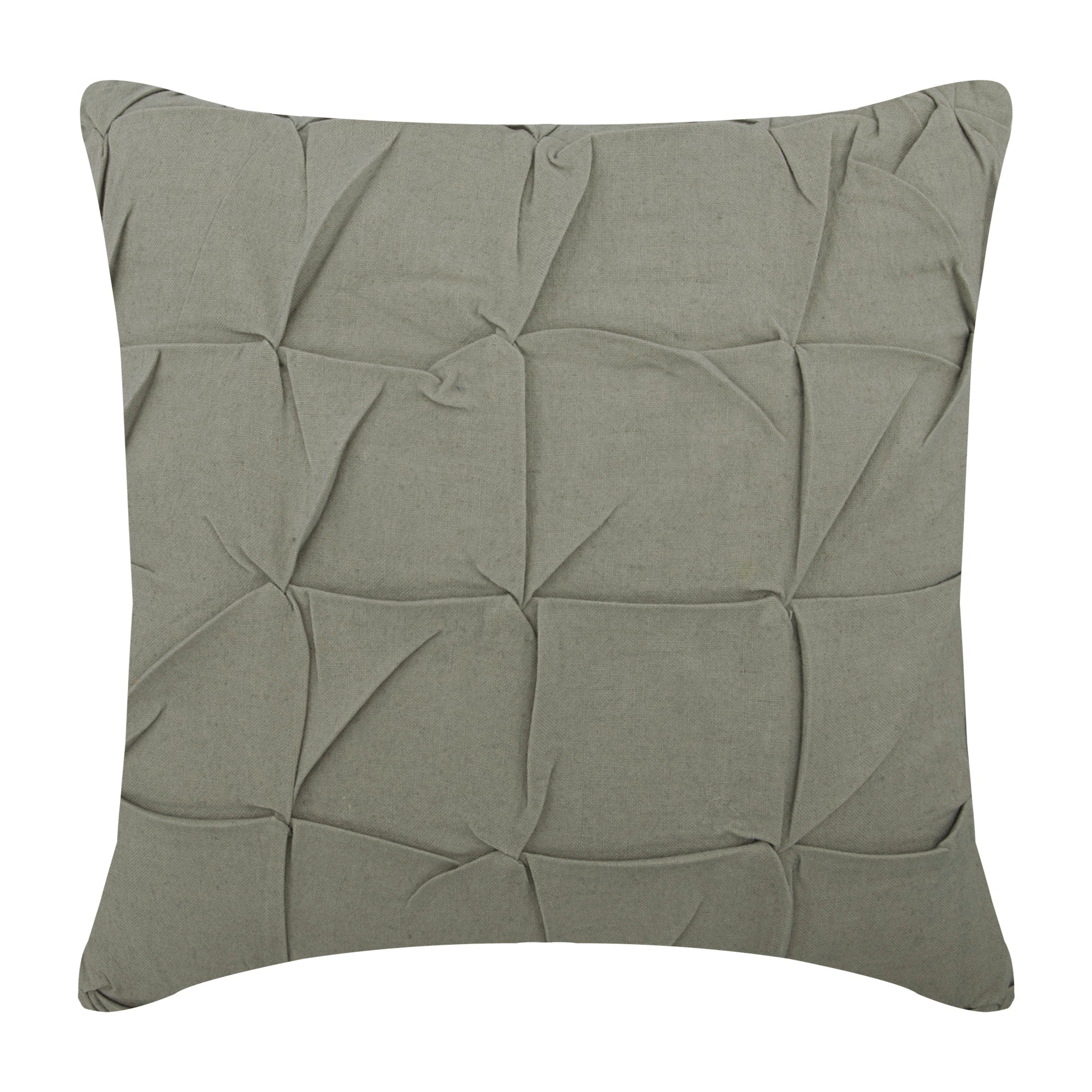 Grey Linen Texture Pillow Cover