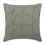 Grey Linen Texture - Gray Cotton Linen Decorative Euro Sham