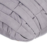 Grey Love Tune - Gray Suede Throw Pillow Cover