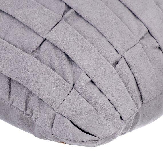 Grey Love Tune - Gray Suede Decorative Euro Sham