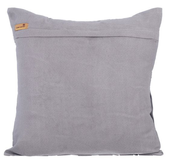 Grey Love Tune - Gray Suede Throw Pillow Cover