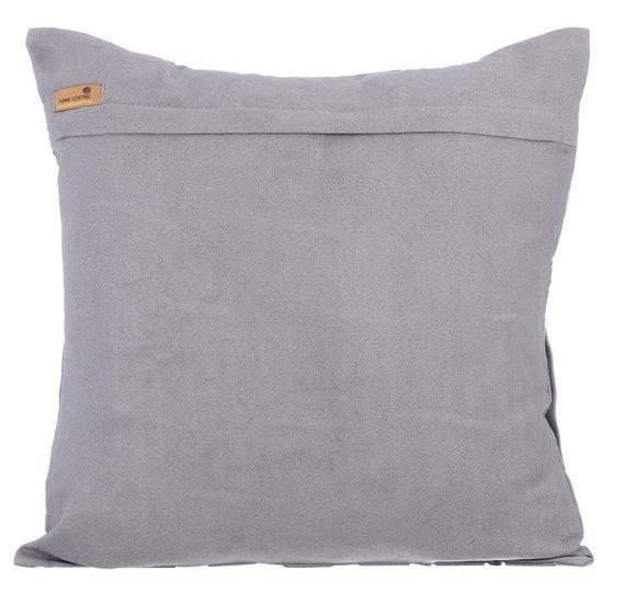 Grey Love Tune - Gray Suede Decorative Euro Sham