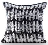 Grey Moonstone - Charcoal Gray Velvet Decorative Euro Sham