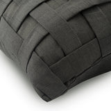 Grey N Half - Gray Art Silk Throw Pillow Cover