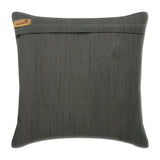 Grey N Half - Gray Art Silk Throw Pillow Cover