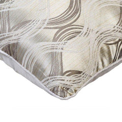 Grey Trance - Gray Jacquard Art Silk Decorative Euro Sham