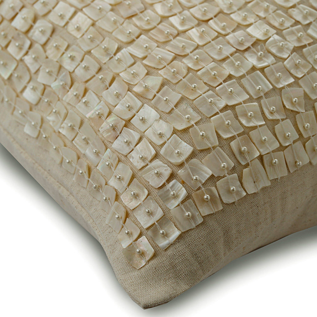 I Love Mother Of Pearls - Ivory Art Silk Throw Pillow Cover
