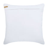 Ice Crystals - White Suede Throw Pillow Cover