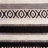 Moroccan Ceramics - Black & White Wool Decorative Lumbar Pillow Cover