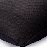 White Beehive - White Jacquard Silk Throw Pillow Cover