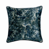 Deeper Blue - Blue Velvet Throw Pillow Cover