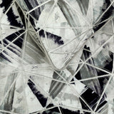 Grey Angular Decorative Bed Runner and Cushion Cover