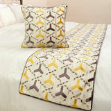 Tripod Decorative Bed Runner and Cushion Cover