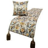Peacock Swag Decorative Bed Runner and Cushion Cover