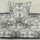 Grey Semblance Decorative Bed Runner and Cushion Cover