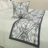 Grey Semblance Decorative Bed Runner and Cushion Cover