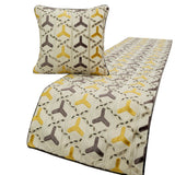 Tripod Decorative Bed Runner and Cushion Cover