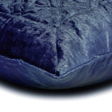 Navy Enriched - Blue Velvet Decorative Euro Sham