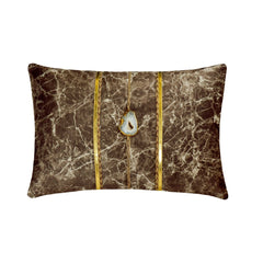 Solar Quartz Brown Lumbar Pillow Cover