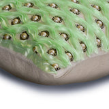 Mint Ripple Lumbar Pillow Cover