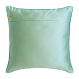Darya - Sea Blue Velvet & Satin Throw Cushion Cover