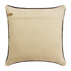 The George - Brown Linen & Faux Leather Throw Pillow Cover