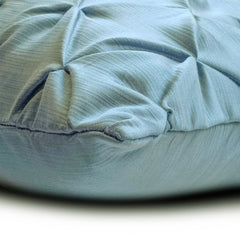 Blue Calm - Blue Satin Decorative Euro Sham
