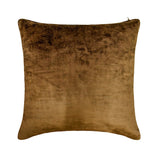 Velvet Choco Jules - Brown Velvet Throw Cushion Cover