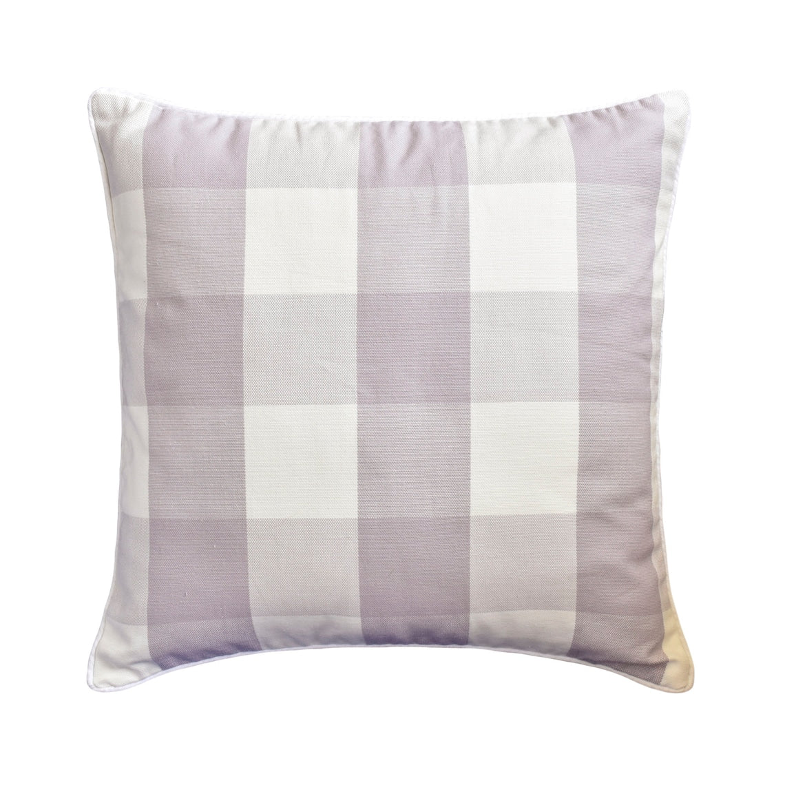 Lavender Plaid Throw Cushion Cover