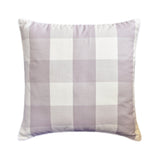 Lavender Plaid Throw Cushion Cover