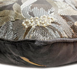 Alyssa - Grey Wool Throw Pillow Cover