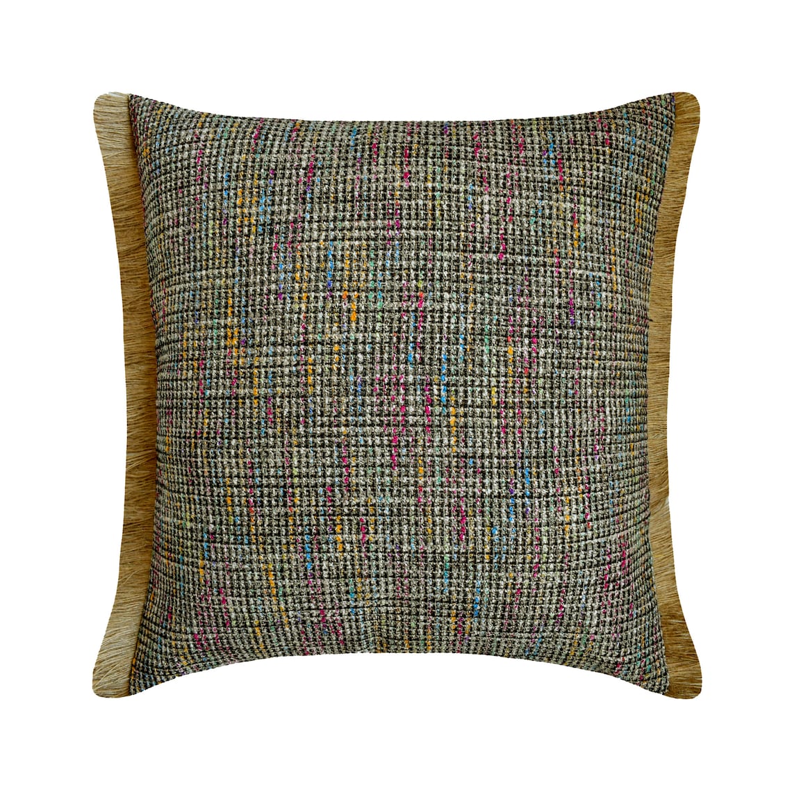 Jute Carnival Throw cushion Cover