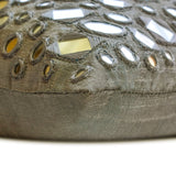 Darpan Grey - Grey Silk Throw Cushion Cover