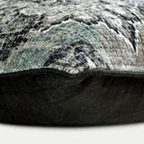 Lilah - Grey Velvet Throw Cushion Cover