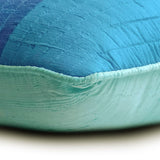 Marina - Blue Silk Throw cushion Cover