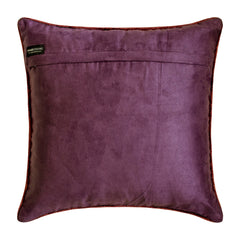 Ikat Dye - Purple Velvet Throw Cushion Cover