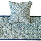 Indigo Centric Decorative Bed Runner and Cushion Cover