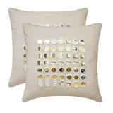 Adrish - Beige Linen Throw Pillow Cover